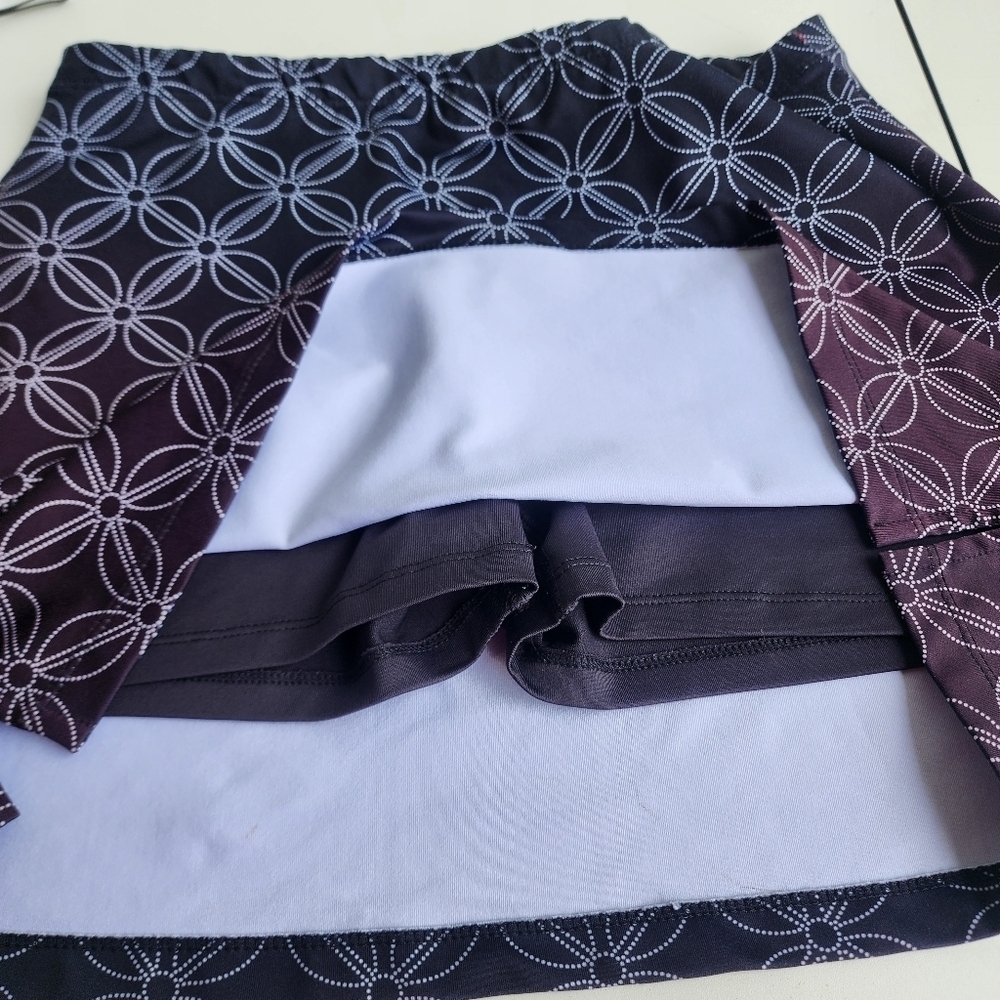 Aspire Dri-logic Ombree Brown High Performance Athletic Tennis Skirt Stretch S - Picture 4 of 8